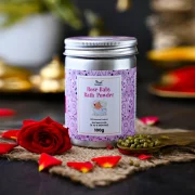 rose baby bath powder