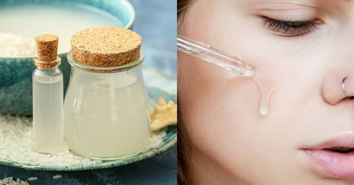 How to get glowing skin naturally at home using rice water serum?