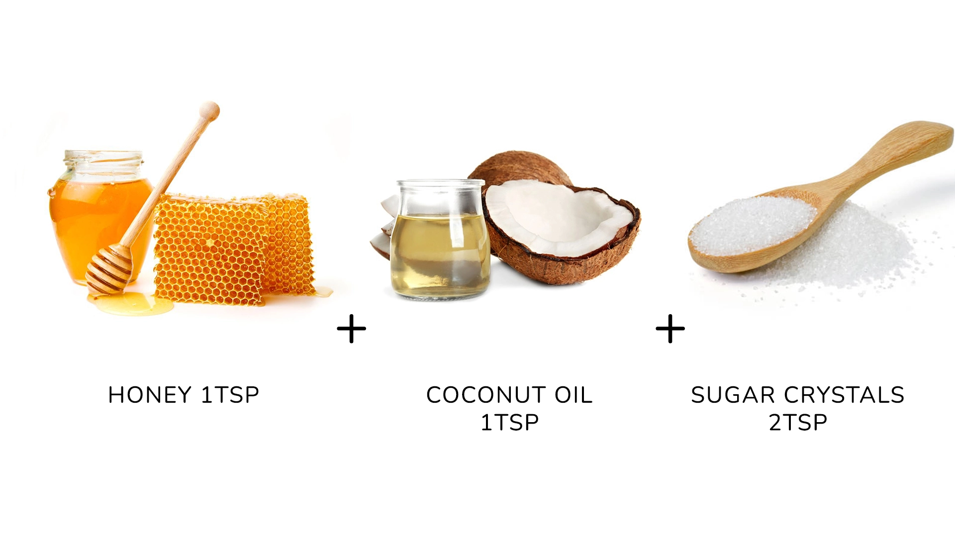 honey sugar and coconut oil make lip scrub